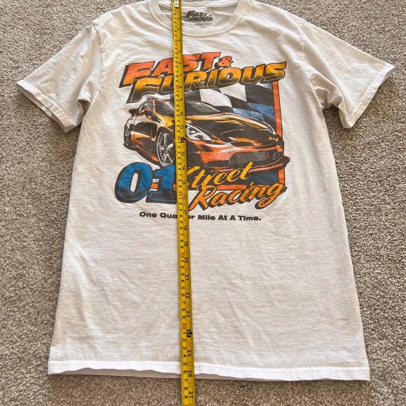 Fast & Furious 01 Streetwear Graphic White & Orange T-shirt Unisex Sz Small - Picture 5 of 6